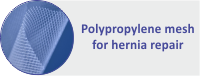 Polypropylene mesh for hernia repair