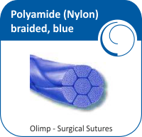 Polyamide (Nylon) braided, blue