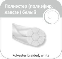 Полиэстер (полиэфир, лавсан) белый